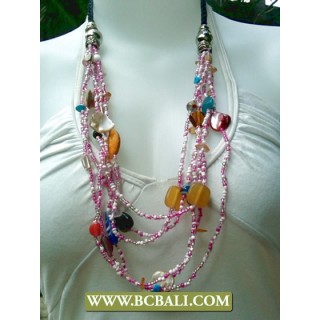 Bali 6 Layer Fashion Necklace Beading